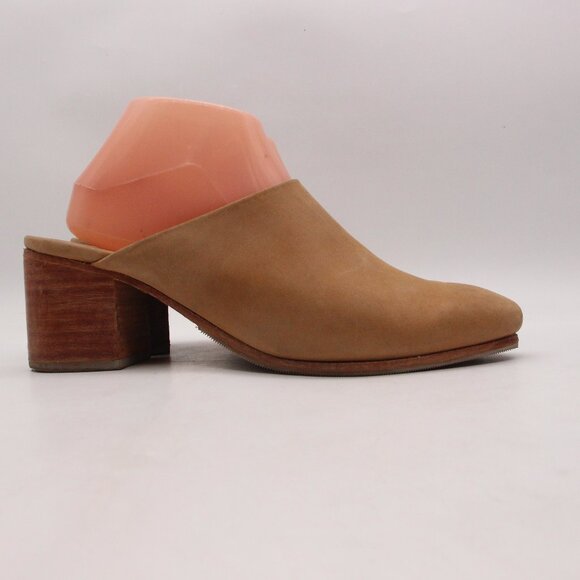 NISOLO All-Day Heeled Mule Women's Size US 10 Brown Leather Closed Toe - Picture 1 of 10